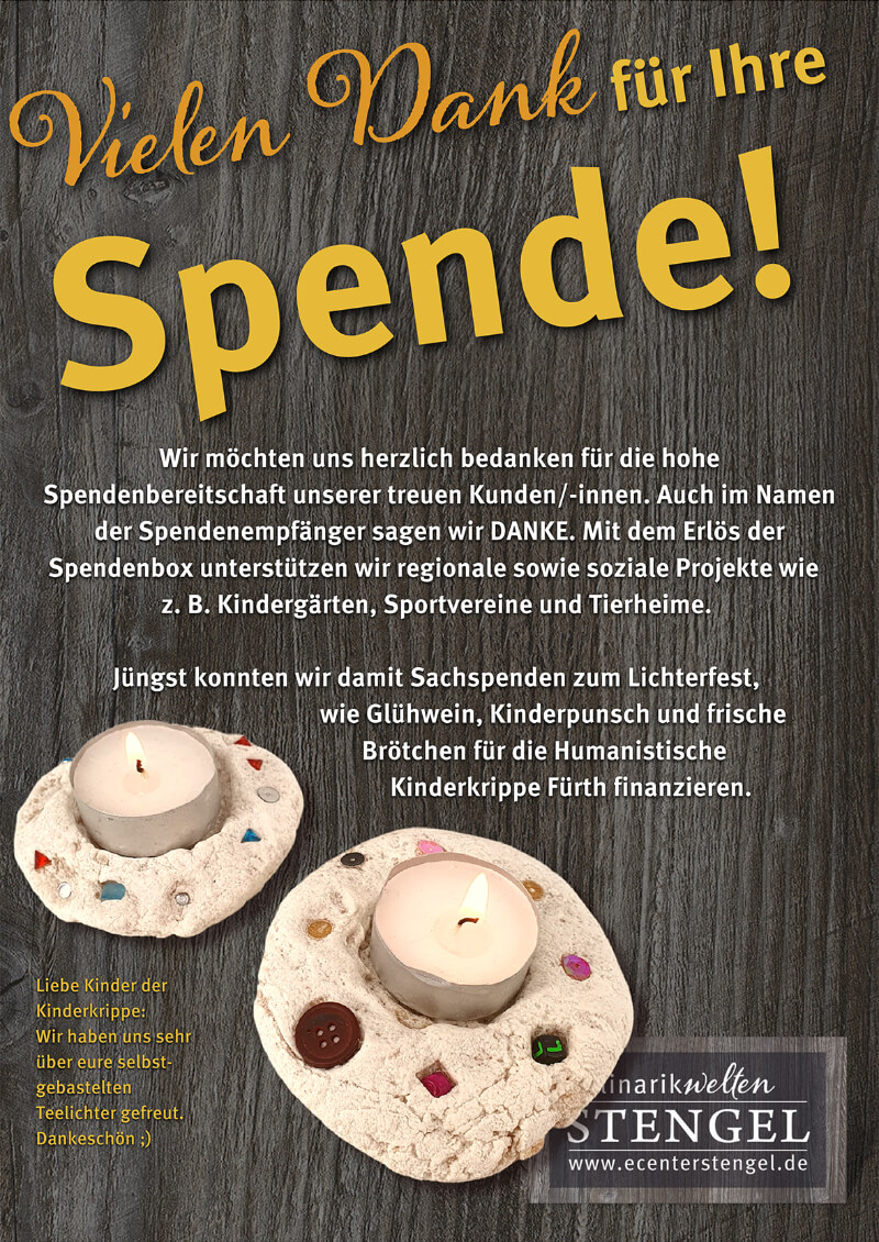 Ein Dankeschön von uns an alle treuen Kundinnen und Kunden