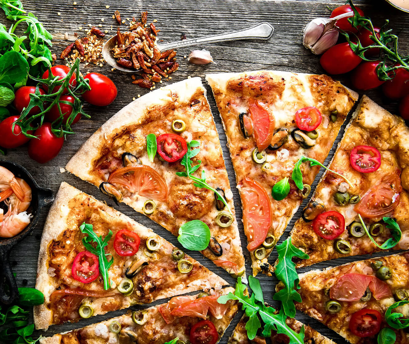 Die Kulinarikwelten bieten 146 Sorten Pizza