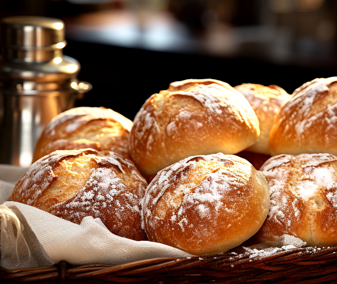 Die Kulinarikwelten bieten 28 Sorten Brötchen