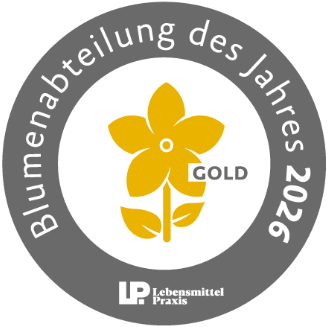 Logo "Blumenabteilung des Jahres 2026"