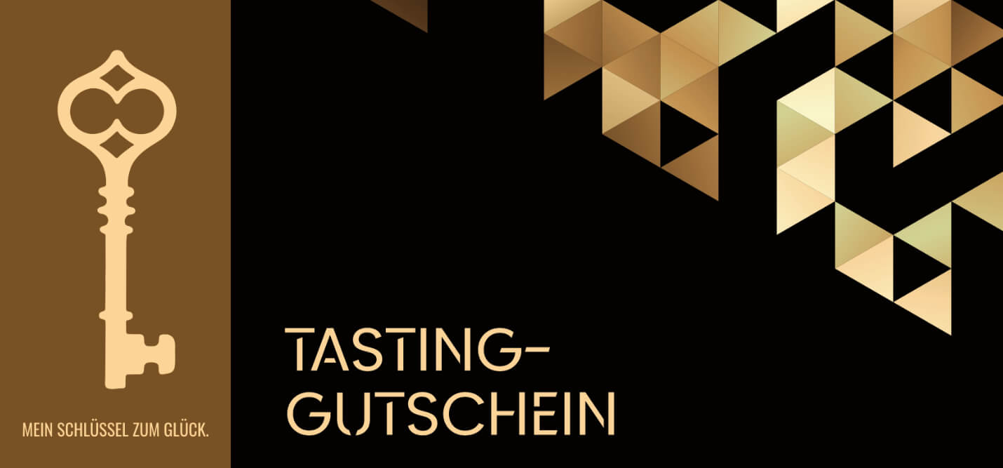 Vorderseite des Tasting-Gutscheins